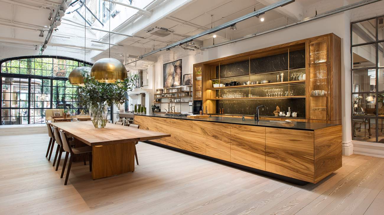 Large kitchen display unit
