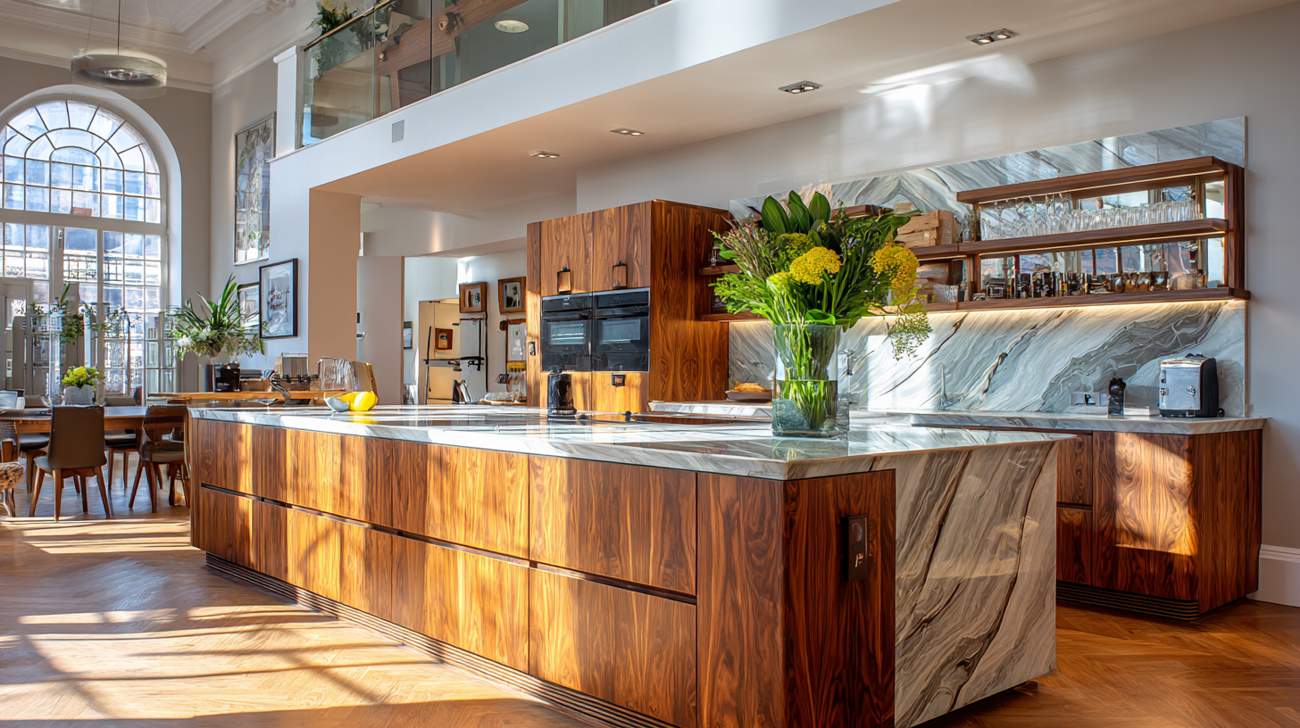 Kitchen wooden cabinets